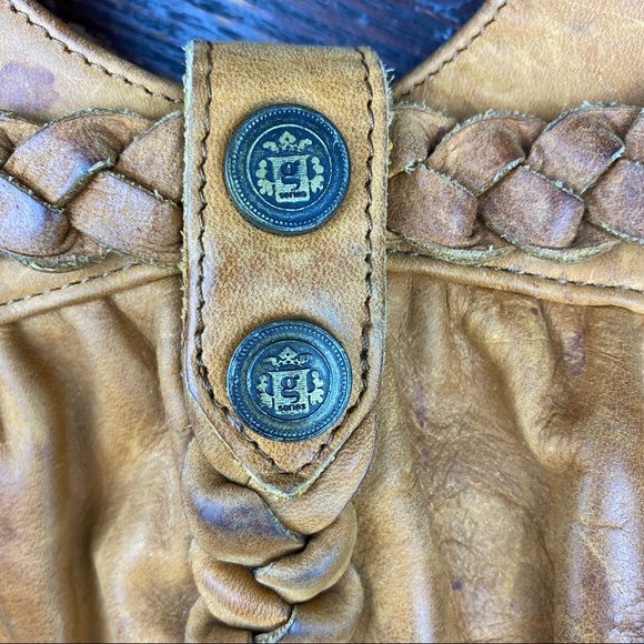 Cole Haan G Series Leather Saddlebag Handbag - Picture 4 of 12